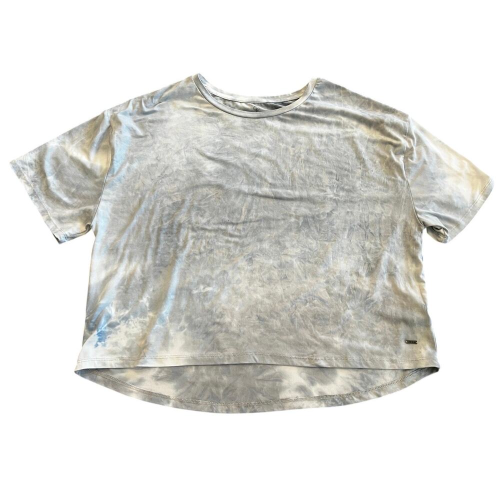 Southern Shirt Co. Women’s Cropped Tee - Size M‎ - Blue Gray Tie Dye